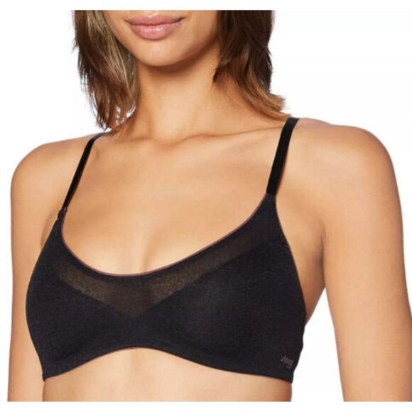sloggi Oxygene Infinite Soft Wireless Bra Black Size XS - Picture 1 of 4